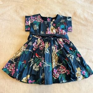 Tea Collection Caledonian Forest Sash Dress Size 6M
